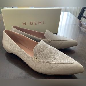 M. Gemi Gia Flat in Taupe Leather